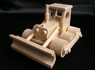 Kindergarten Bulldozer Spielzeug aus Holz