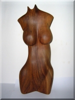 Female Akt aus Holz - Walnussbaum