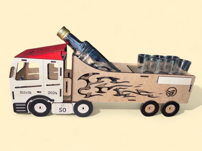 Flasche Truck zum 50. Geburtstag